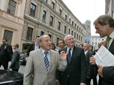 Alt-Text: Gregor Gysi und Oskar Lafontaine